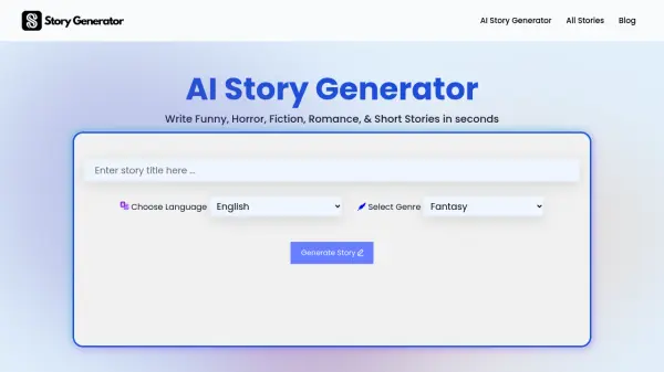 Story Generator AI