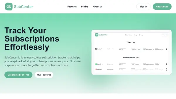 SubCenter.io