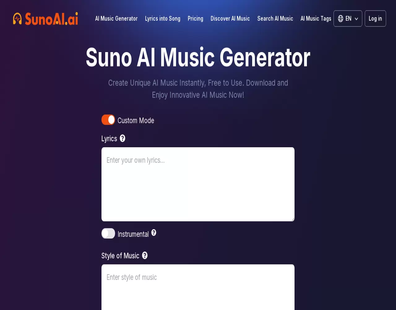 Suno AI Music Generator