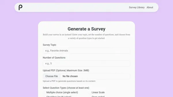 Survey Generator by Personno