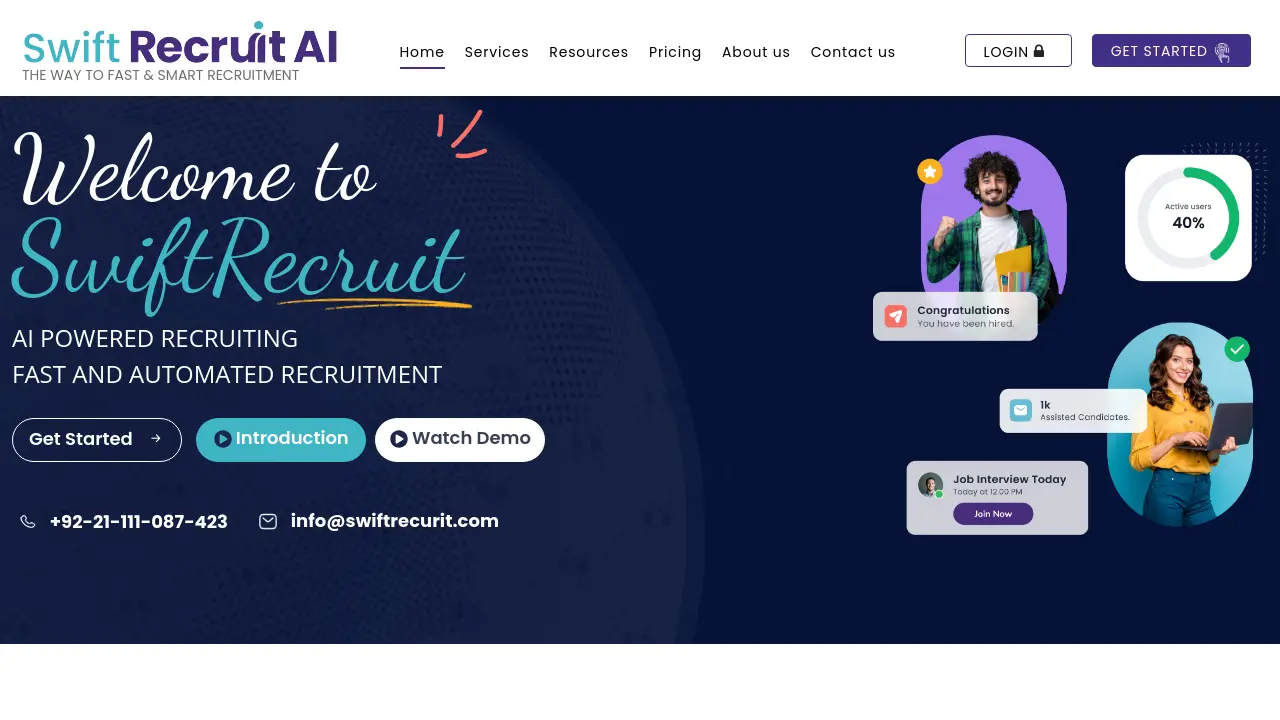 SwiftRecruit AI screenshot