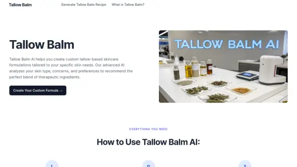 Tallow Balm AI