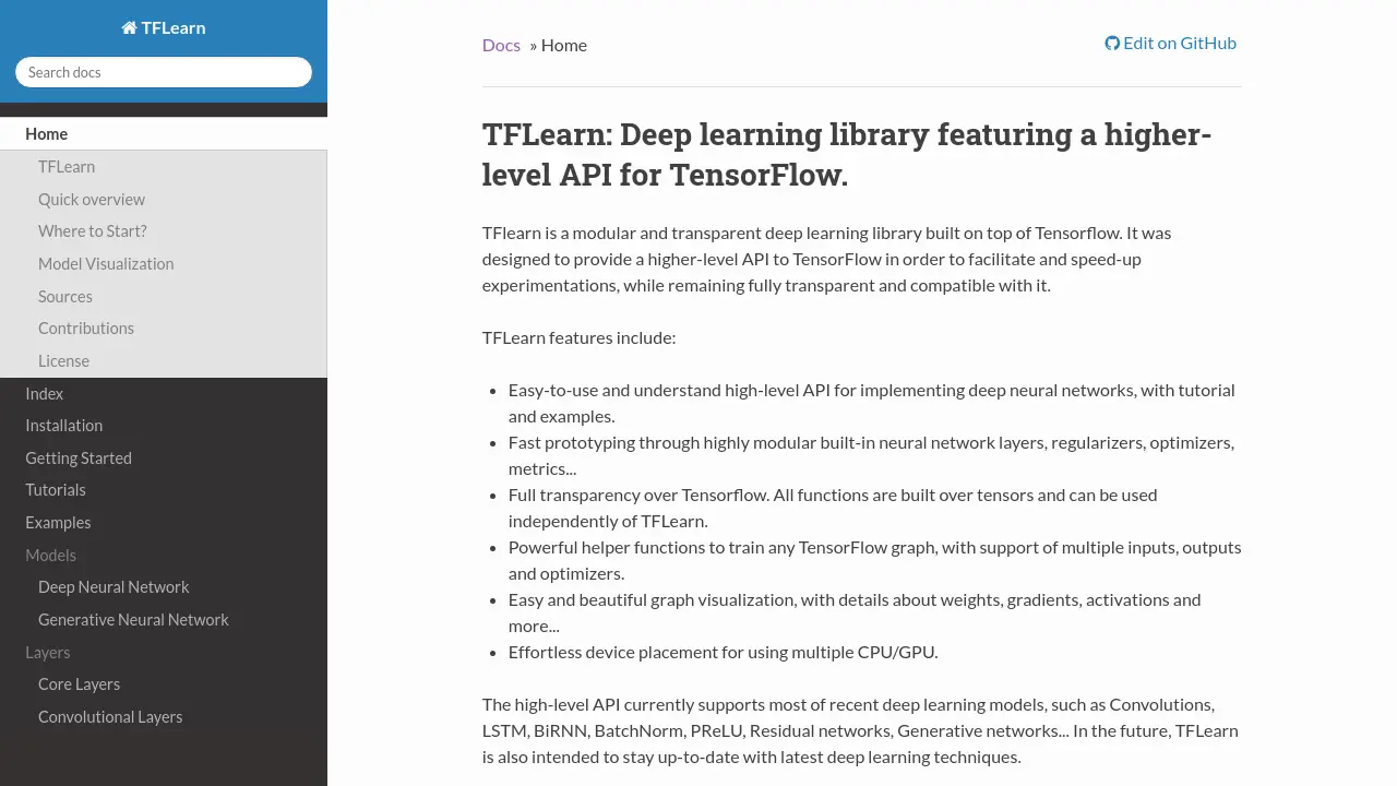 TFLearn