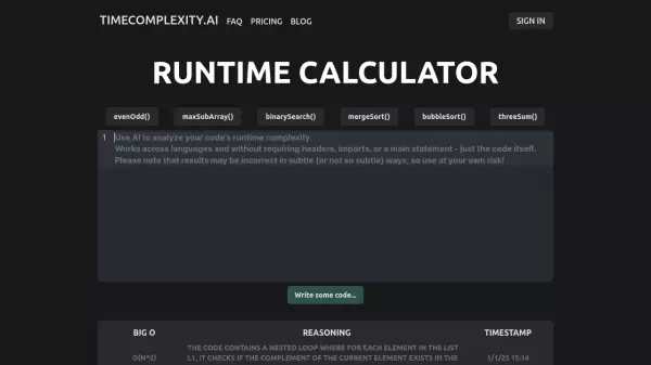 TimeComplexity.ai