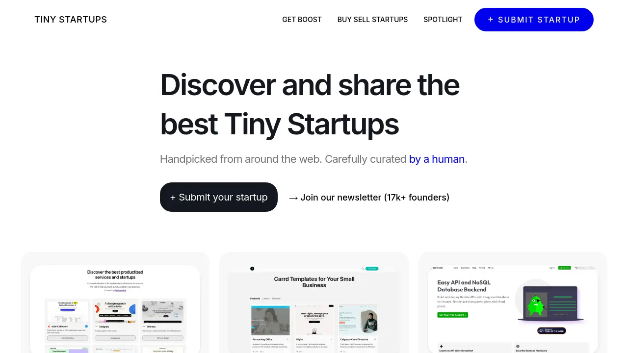 Tiny Startups