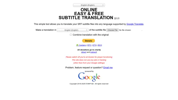 Translate Subtitles