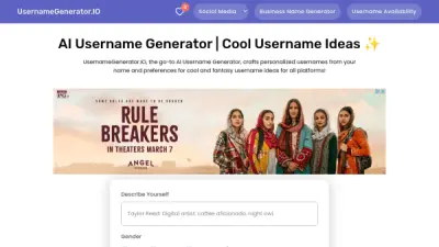 UsernameGenerator.IO