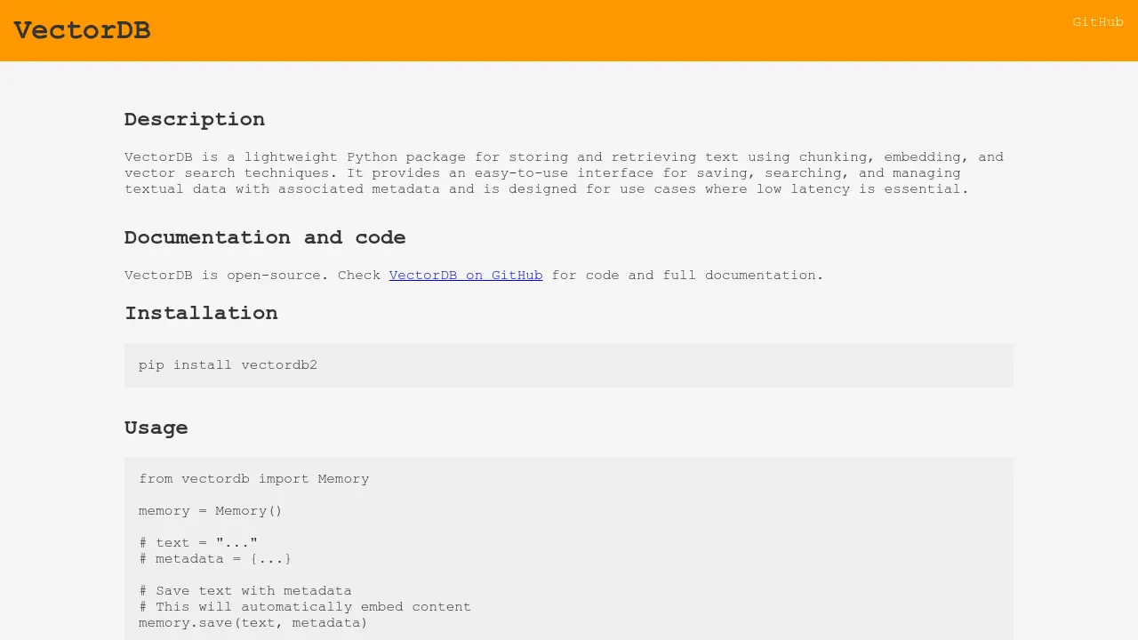 VectorDB