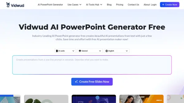 Vidwud AI PowerPoint Generator