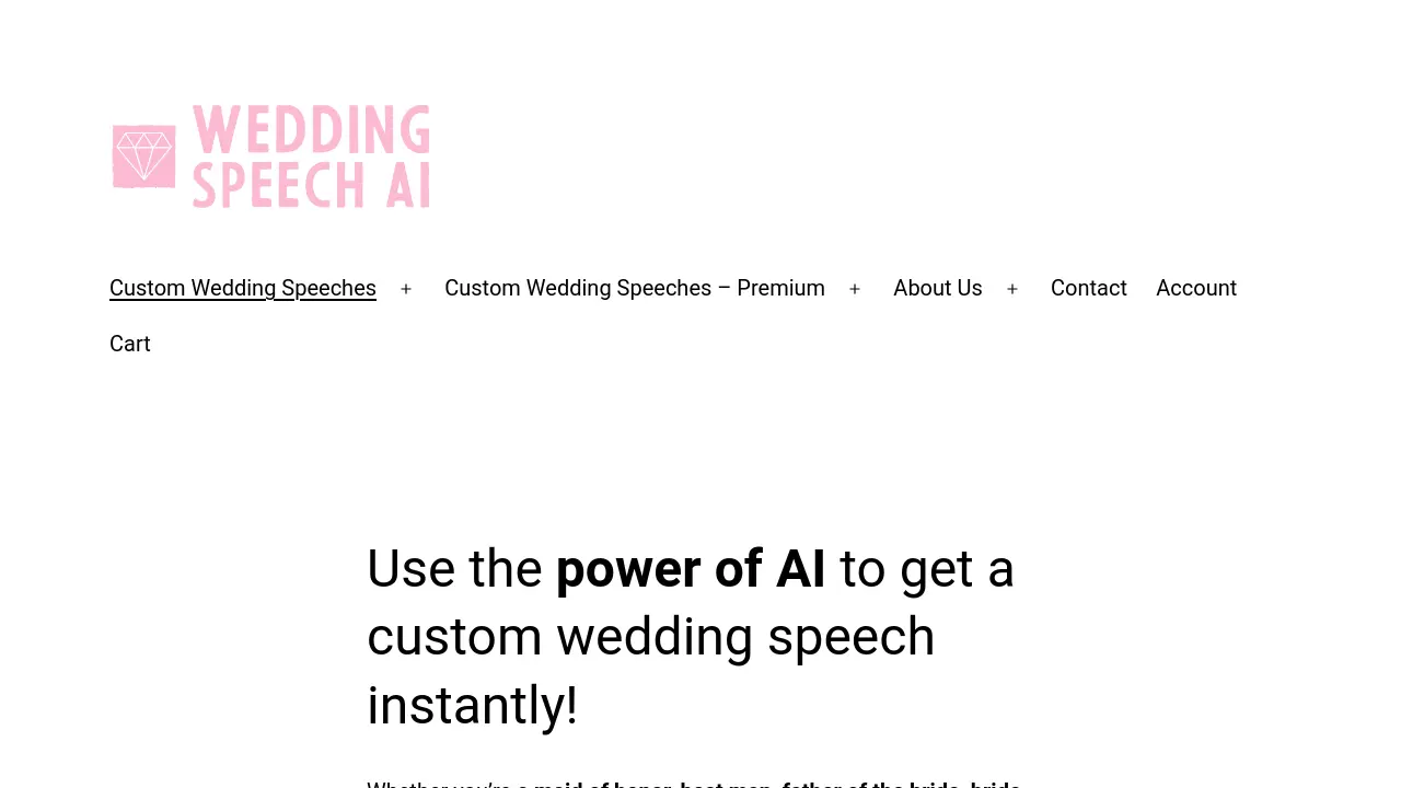 Wedding Speech AI