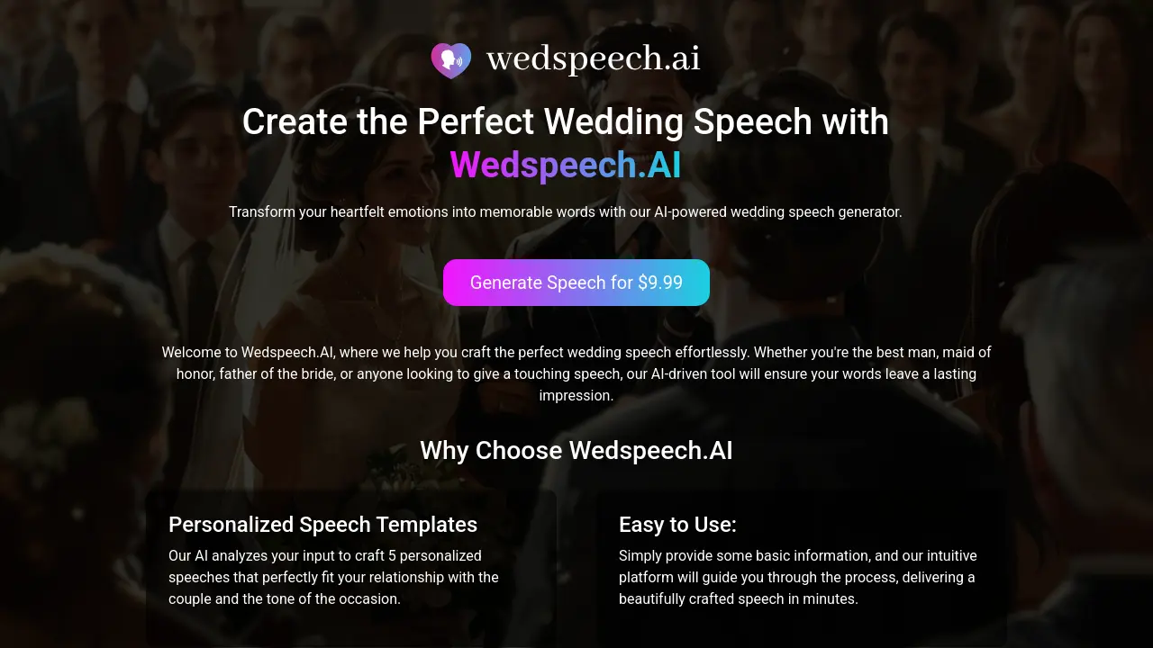 Wedspeech.AI