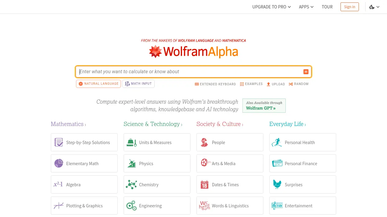 Wolfram|Alpha