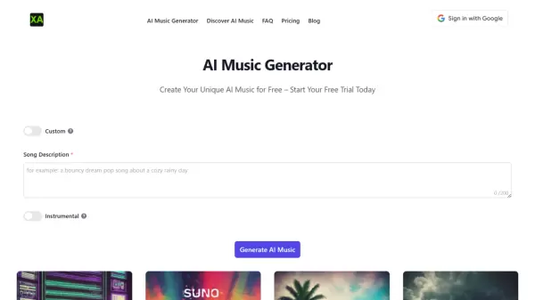 XaaiMusic AI Music Generator