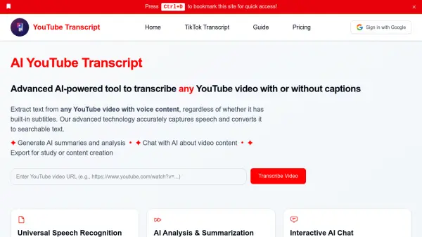 YouTube Transcript